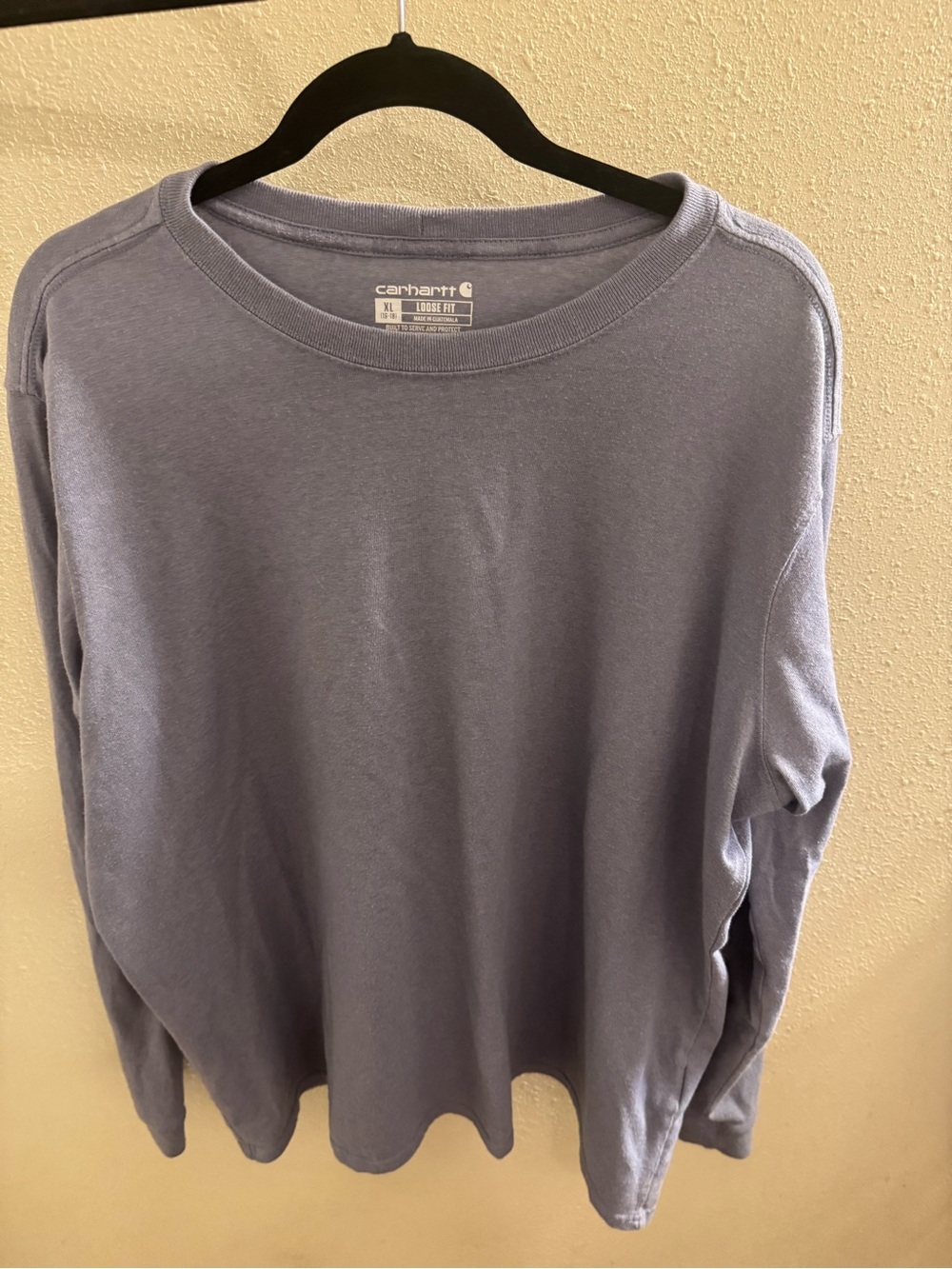 Carhartt women’s Long Sleeve Crewneck Shirt - Lavender Blue